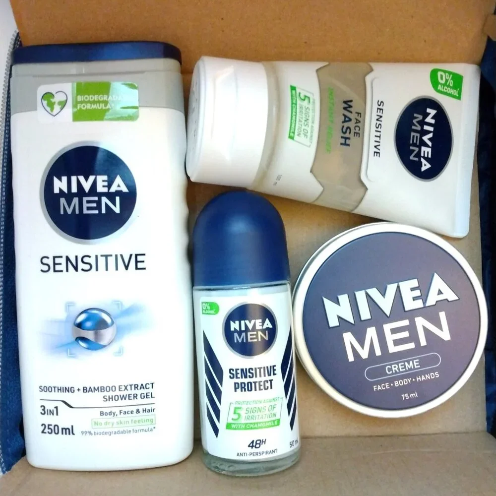 4pc Nivea Men's Sensitive Skin Care Gift Set
